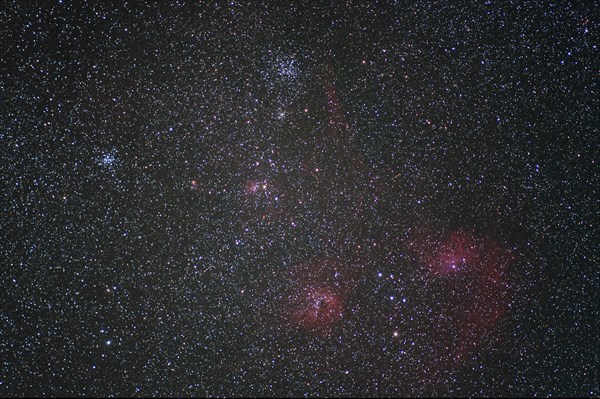 散開星団M36、散開星団M38、勾玉星雲